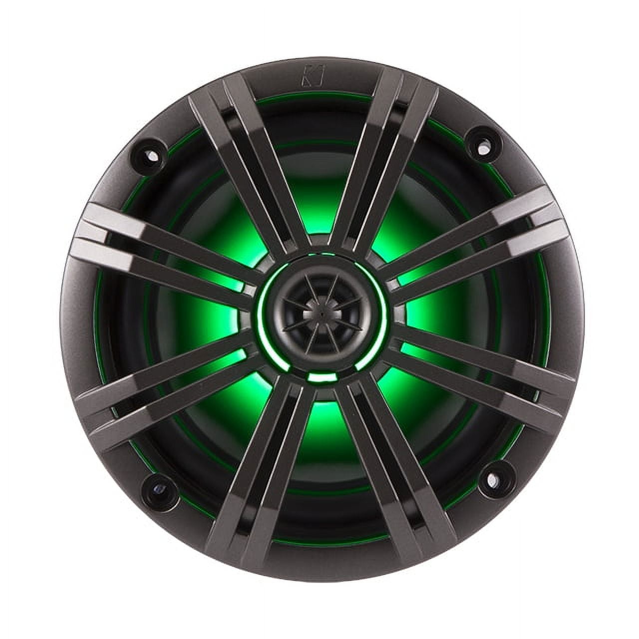 2) New Kicker 41KM654LCW 6.5" 195W LED Marine Audio Coaxial Speakers Stereo KM65