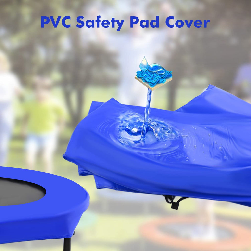 ANCHEER Foldable Trampoline, Mini Rebounder Trampoline with Adjustable Handle, Exercise Trampoline, Parent Child Trampoline Max 220lbs