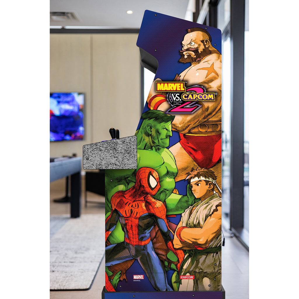 Arcade1up Marvel vs Capcom 2 Arcade with Lit Marquee and Riser