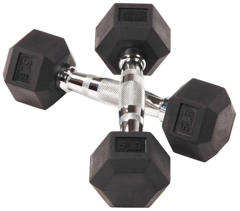 BalanceFrom 100LB Rubber Coated Hex Dumbbell Weight Set with A-Frame Rack, 5-20 lbs Pairs