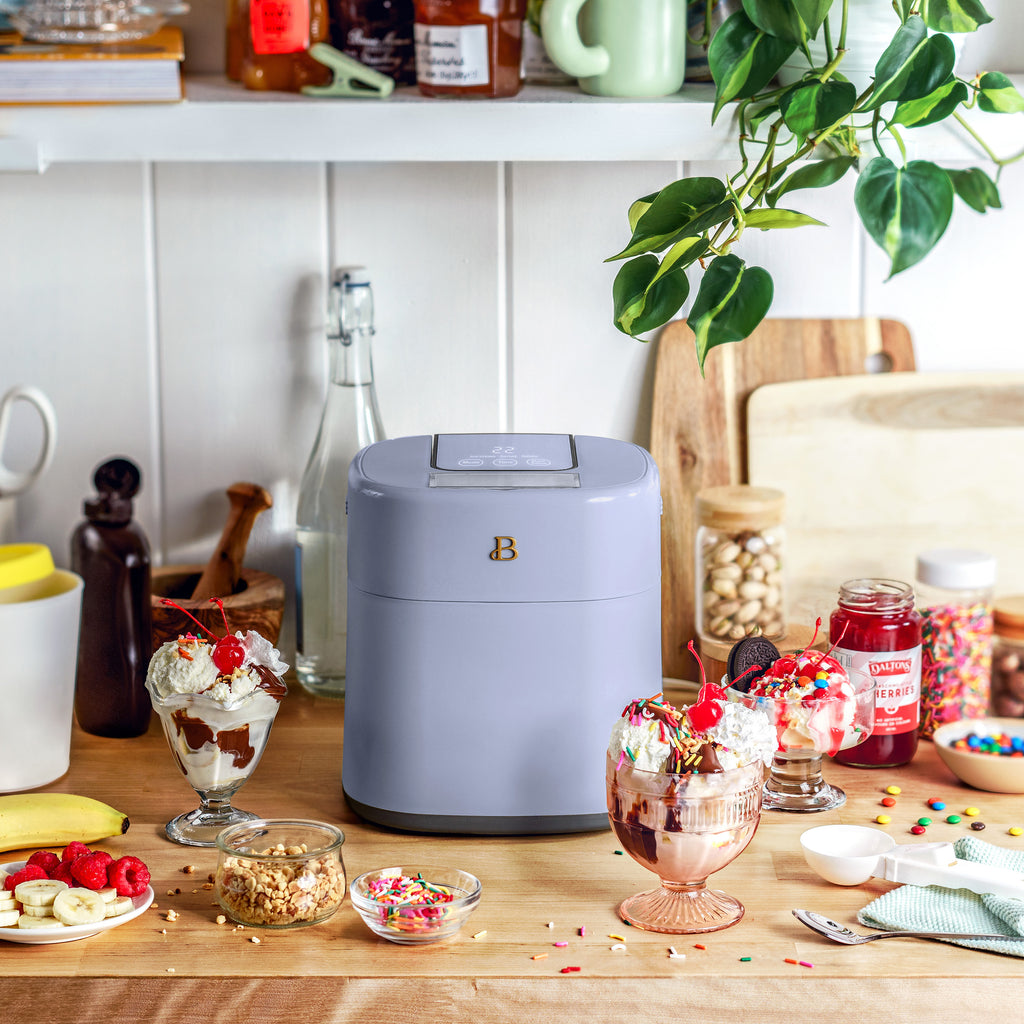 Beautiful 1.5 Qt Ice Cream Maker with Touch Activated Display, White Icing by Drew Barrymore