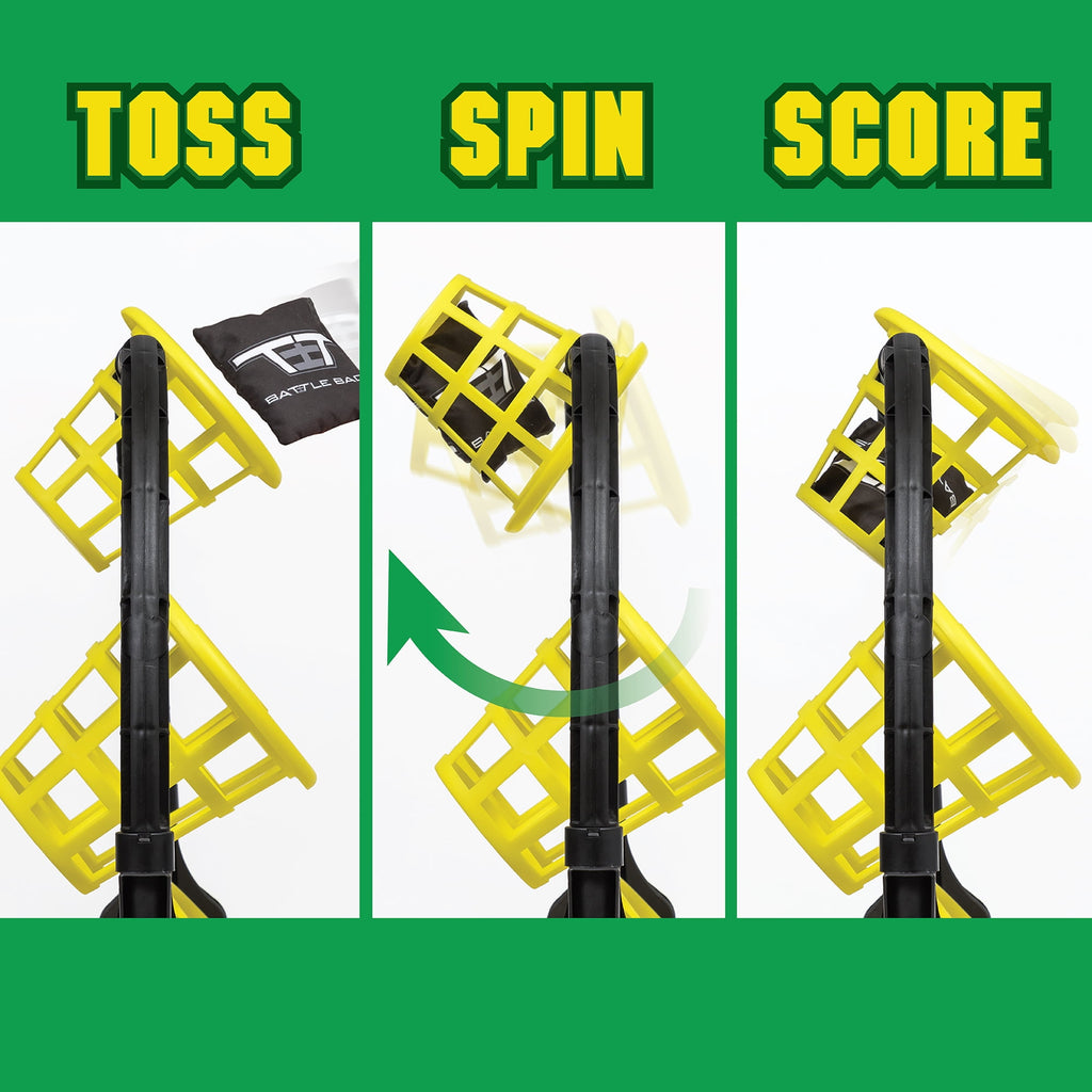 Battle Bags Outdoor Bean Bag Toss Game Set by EastPoint Sports - Cornhole Tossing Game