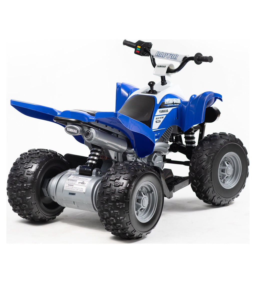 12 Volt Yamaha Raptor ATV Battery Powered Ride-on - Blue and White