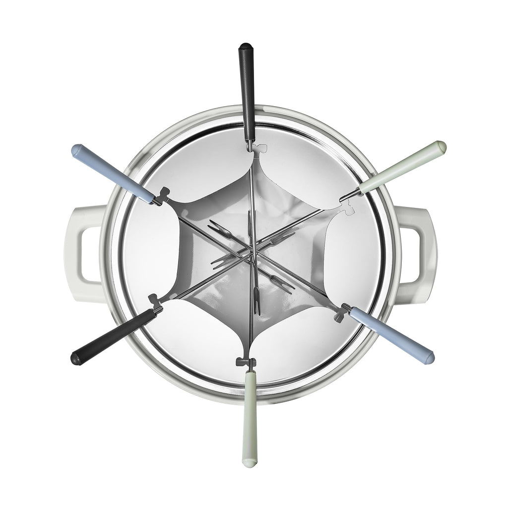 Beautiful 3 Qt Electric Fondue Set with Bonus 2 qt Ceramic Pot, Black Sesame by Drew Barrymore