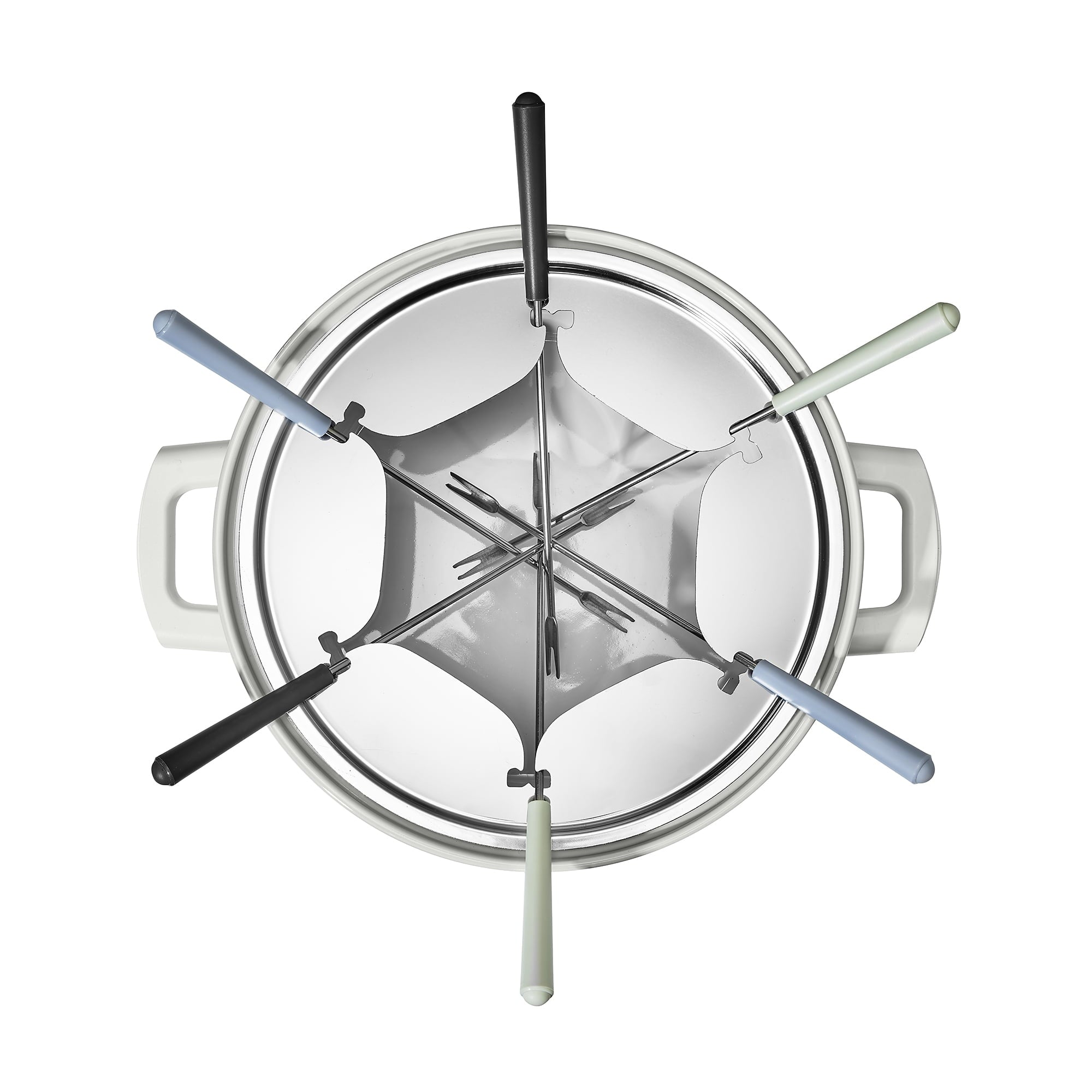 Beautiful 3 Qt Electric Fondue Set with Bonus 2 qt Ceramic Pot, Black Sesame by Drew Barrymore