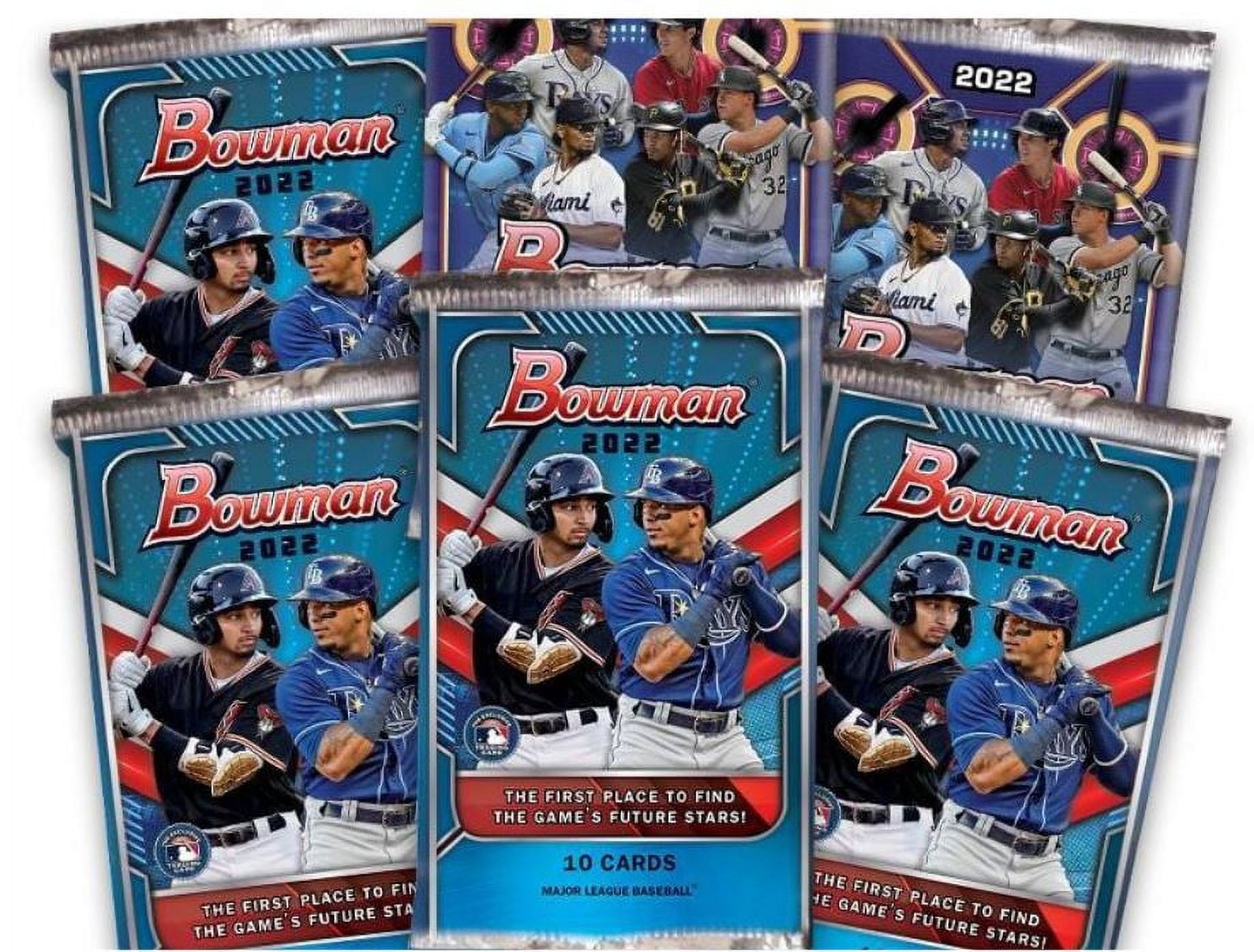 2022 Topps MLB Bowman Baseball Trading Card Mega Box - 50 cards!