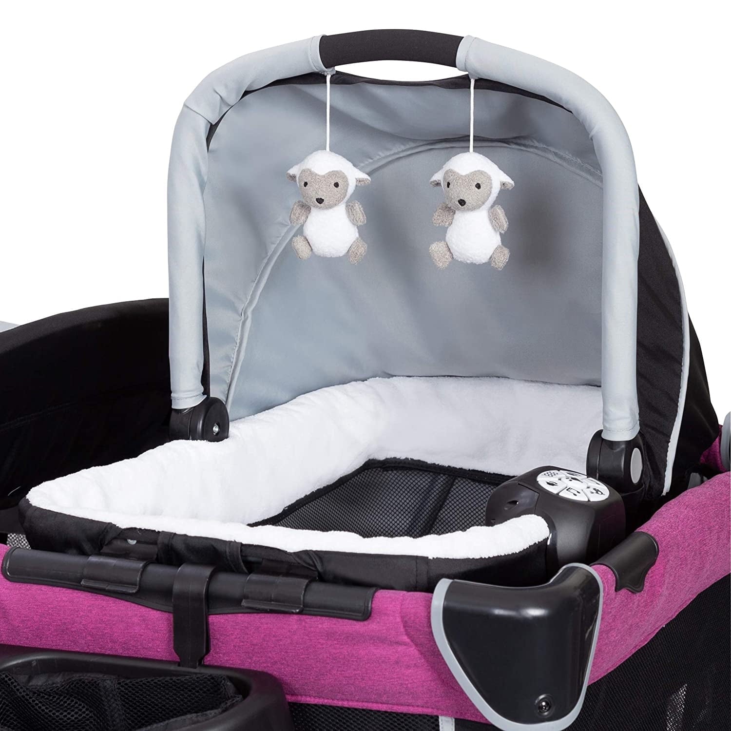 Baby Trend Simply Smart Nursery Center Playard with Bassinet and Travel Bag - Whisper Grey