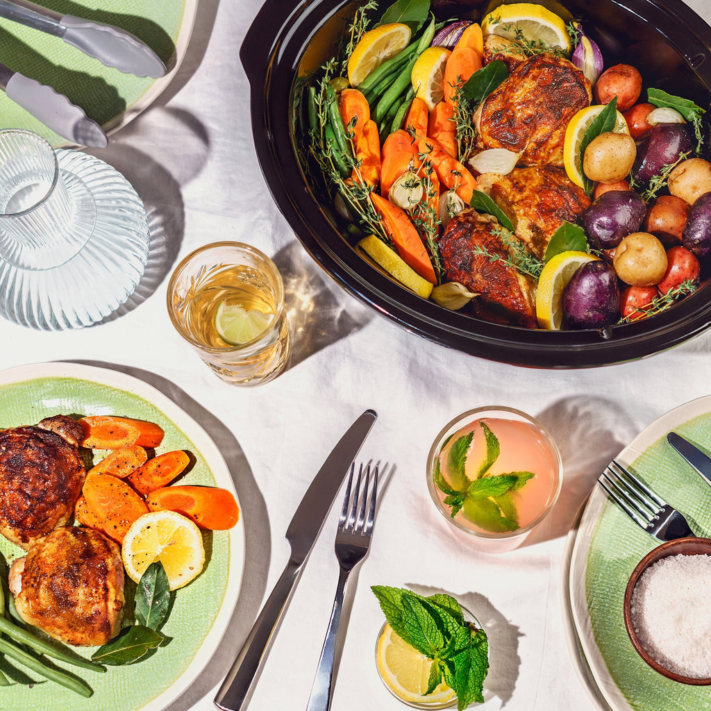 Beautiful 6 Qt Programmable Slow Cooker, White Icing by Drew Barrymore